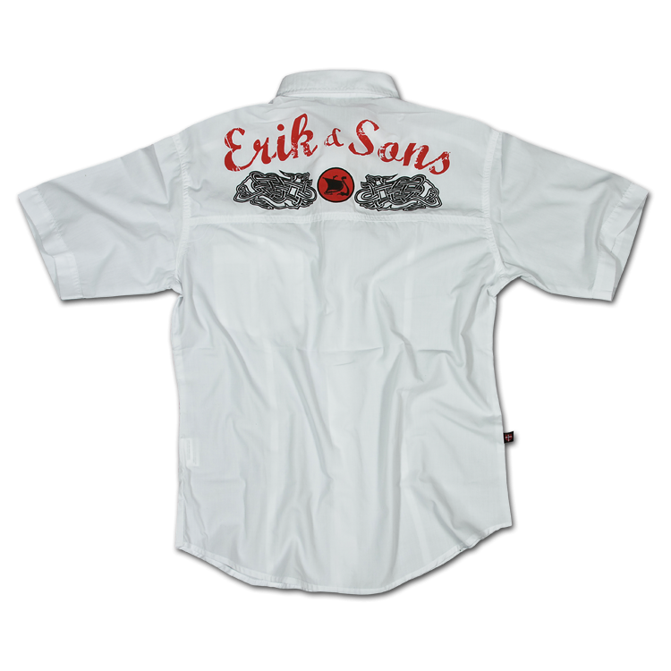 Koszula Erik & Sons biała LOGO 